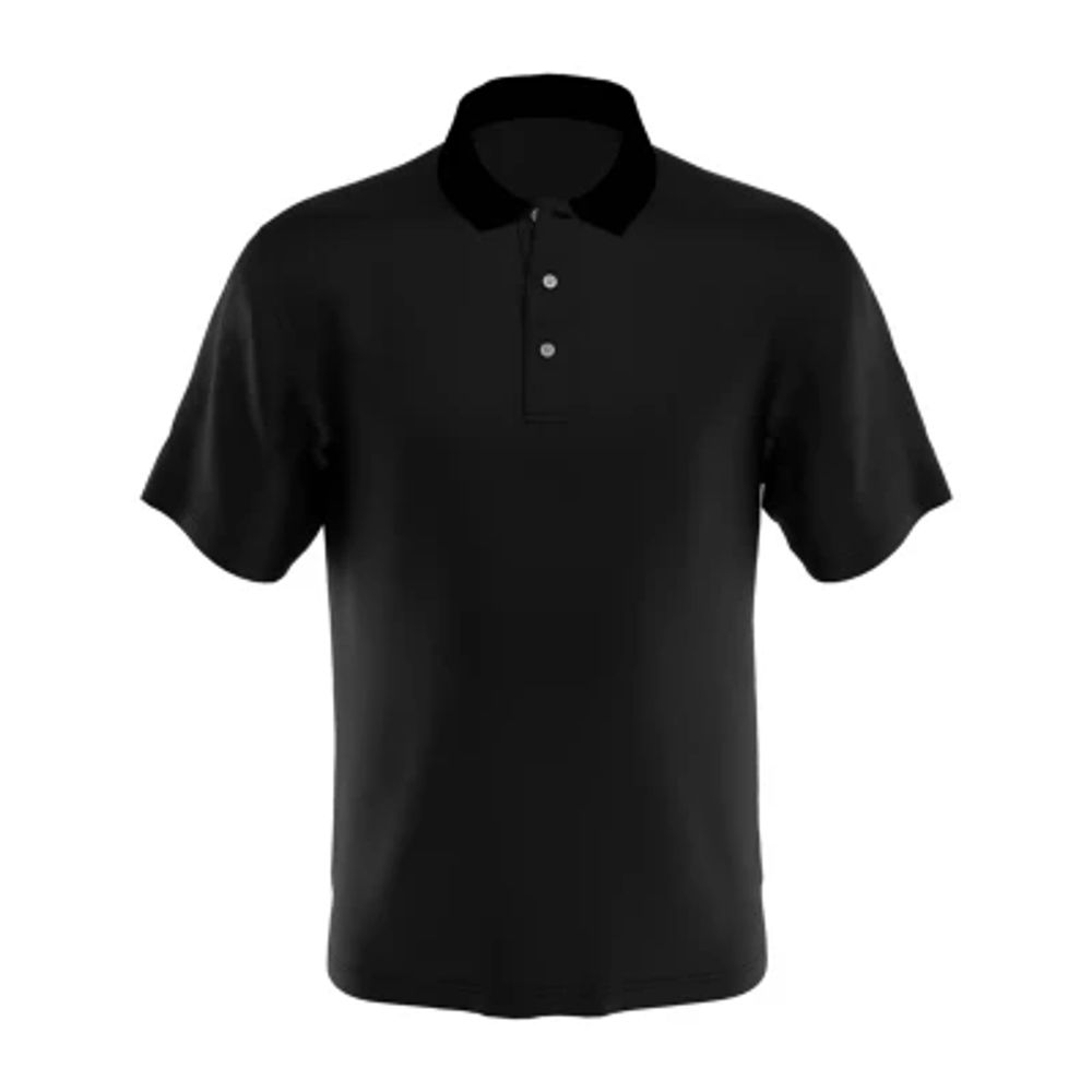 PGA TOUR Big Kid Boys Y Neck Short Sleeve Classic Fit Moisture Wicking Polo Shirt