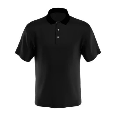 PGA TOUR Big Kid Boys Y Neck Short Sleeve Classic Fit Moisture Wicking Polo Shirt