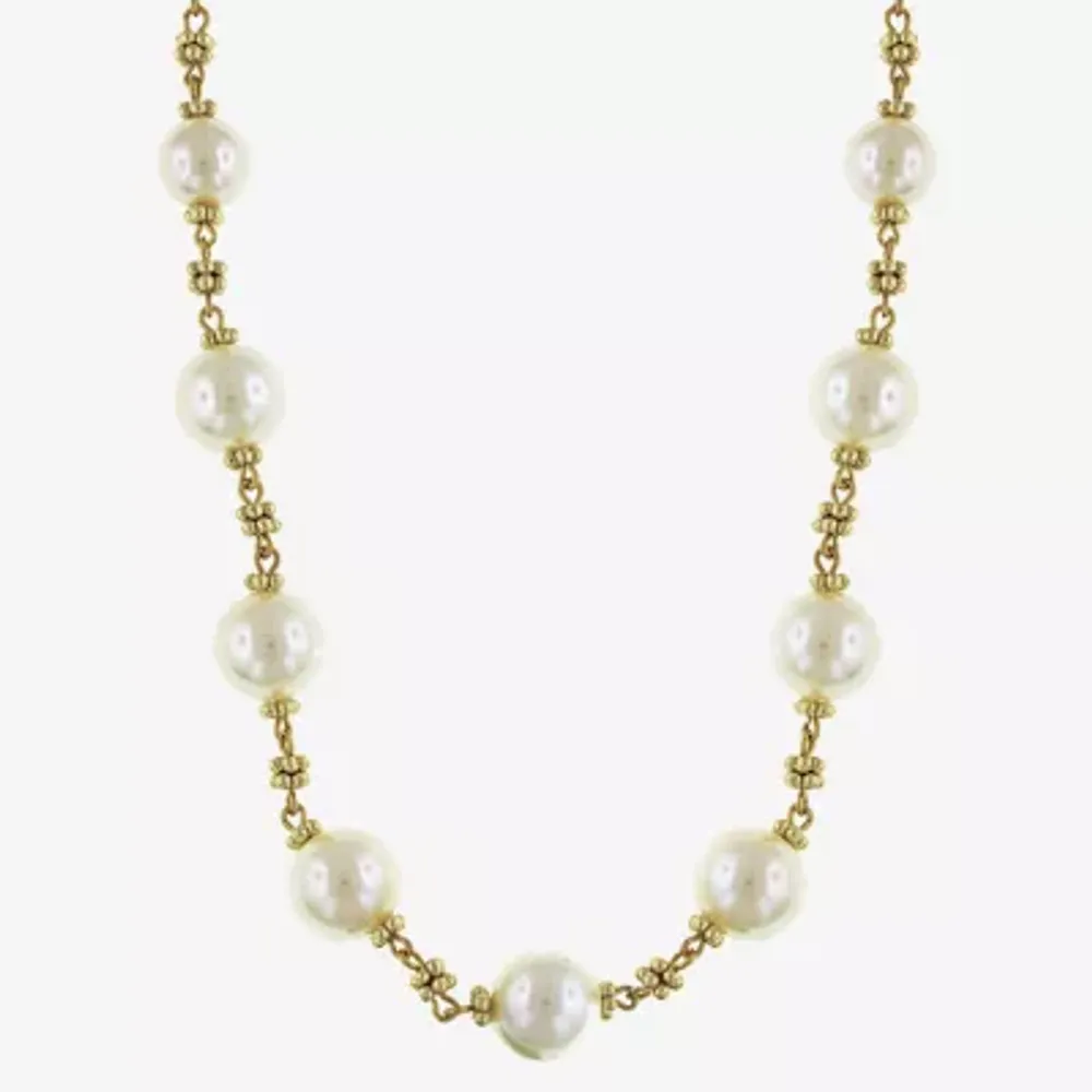 1928 Gold Tone Womens 16 Inch Strand Necklace