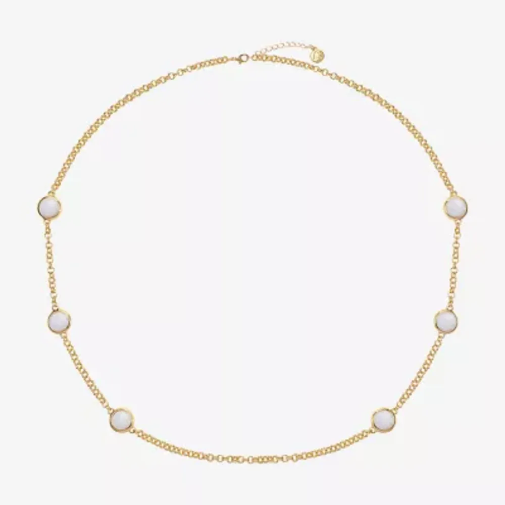 Liz Claiborne Womens Blue 34 Inch Strand Necklace