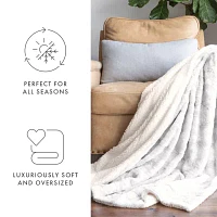 Casual Comfort Faux Fur Tie Dye Reversible Extra Weight Throw