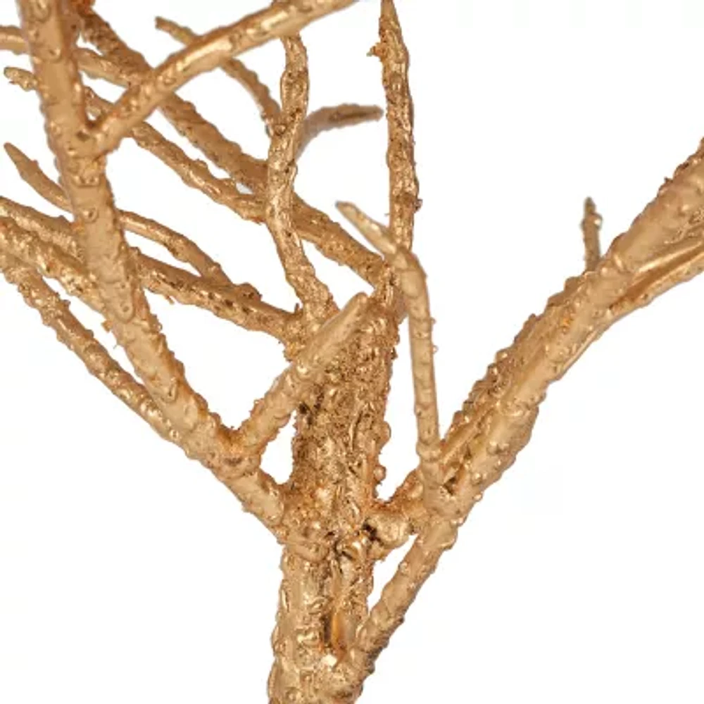 Carolyn Rooted Gold Accent Table