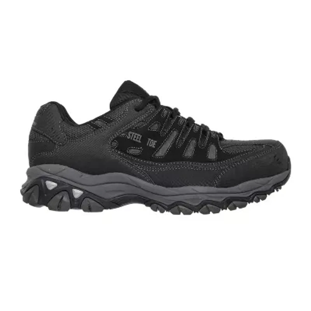 Skechers Cankton Mens Round Steel Toe Work Shoes