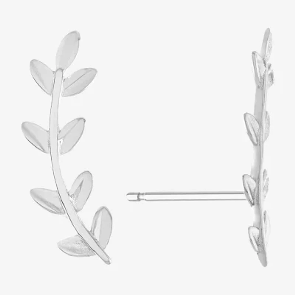 Silver Treasures Womens Sterling Silver Ear Climbers