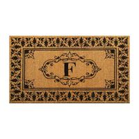 nuLoom Novelty Monogrammed Coir Outdoor Doormat 2'6"X4'