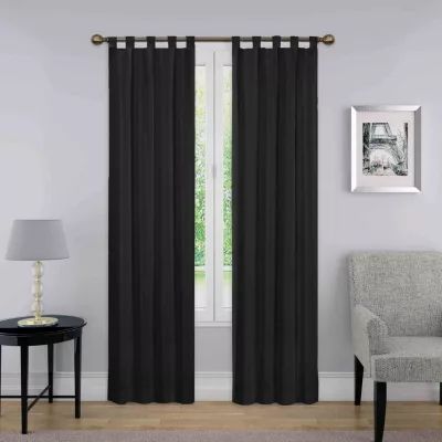 Pairs To Go Montana Tab Top Light-Filtering Set of 2 Curtain Panel