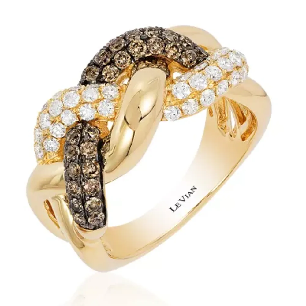 Le Vian® Grand Sample Sale™ Ring Chocolate Diamonds® & Vanilla Diamonds® set in 14K Honey Gold