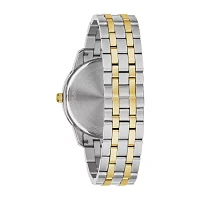 Bulova Sutton Mens Two Tone Stainless Steel Bracelet Watch 98d165