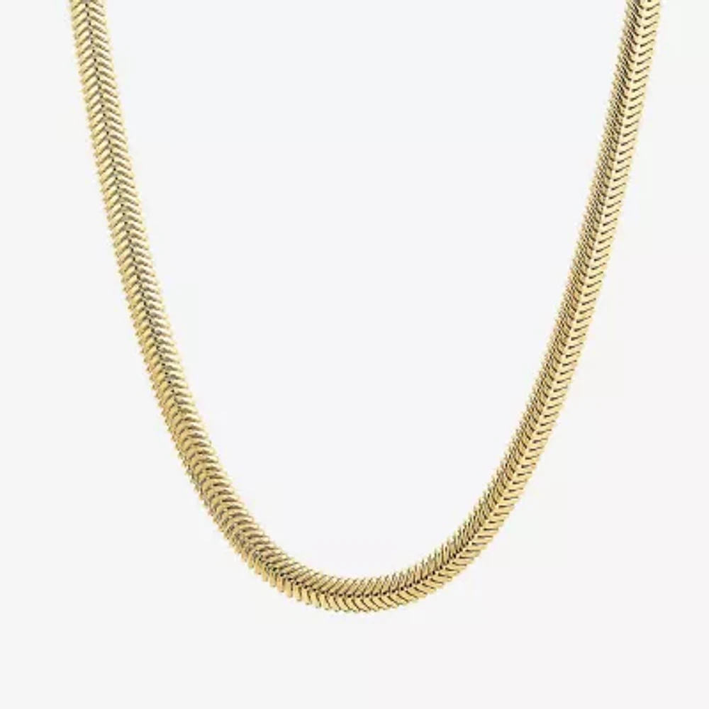 Womens 14K Gold 18 Inch Snake Chain Necklace