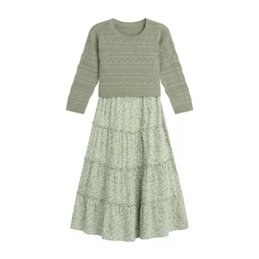 Knit Works Big Kid Girls Sleeveless Dress Set