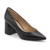 Charles David Ayra Womens Pointed Closed Toe Block Heel Pumps