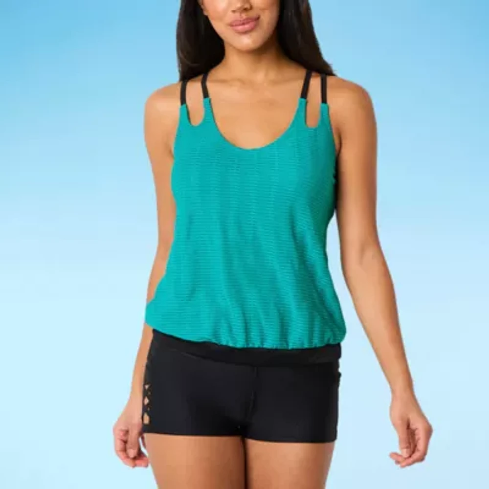 Free Country Built Bra Tankini Swimsuit Top