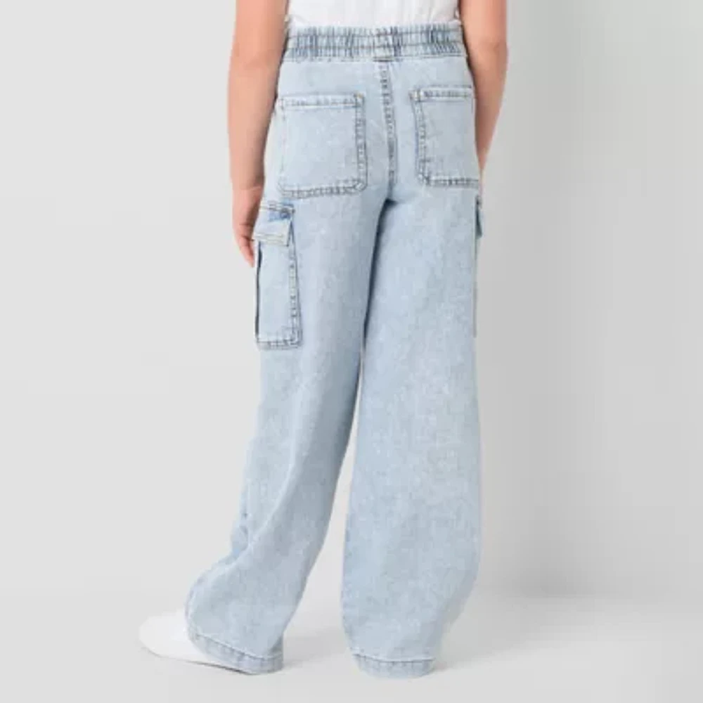 Vanilla Star Ultra Cozy Big Kid Girls Wide Leg Cargo Pant