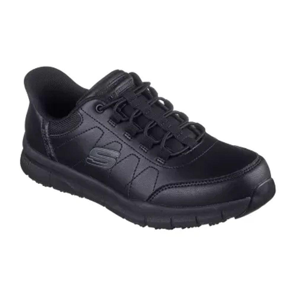 Skechers Hands Free Slip-Ins Nampa Knotly Mens Bike Work Shoes Wide Width