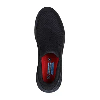 Skechers Hands Free Slip-Ins Squad Chaos Sr Urgran Mens Moc Closed Toe Work Shoes