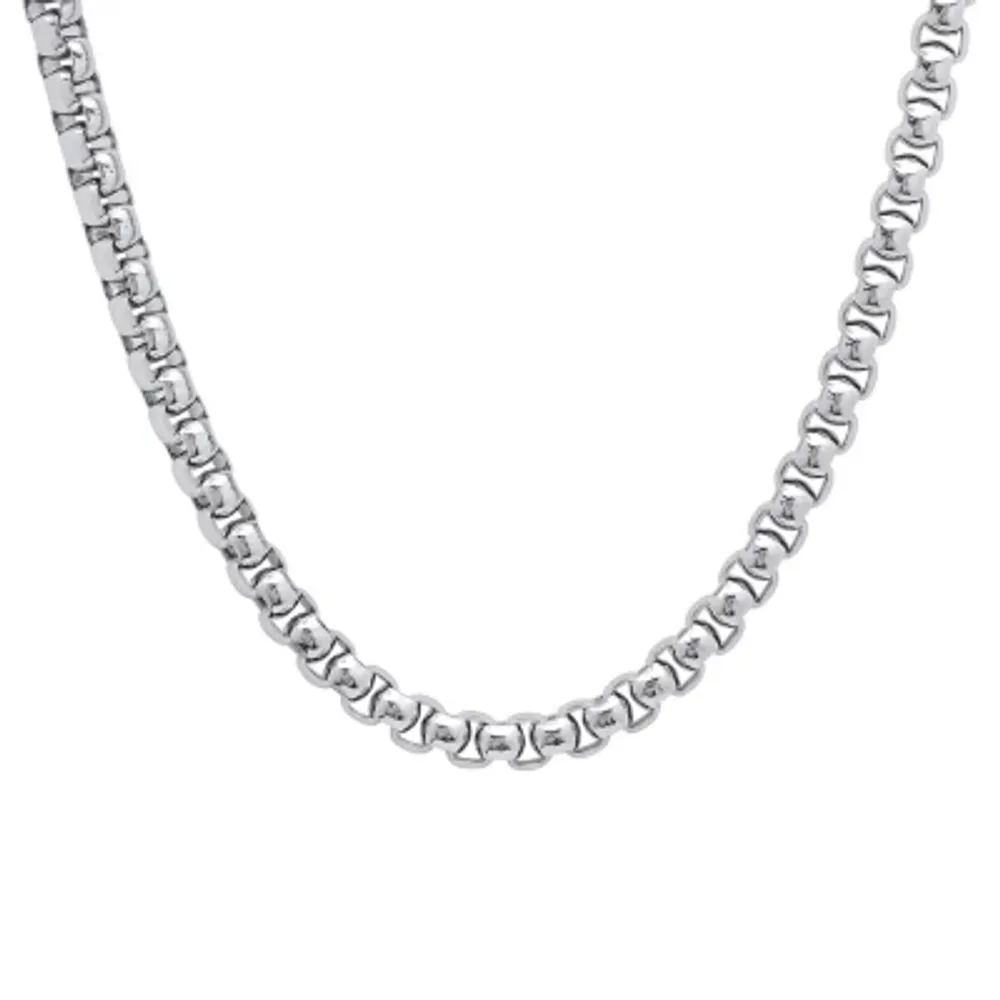 Steeltime Mens Stainless Steel 24 Inch Link Chain Necklace