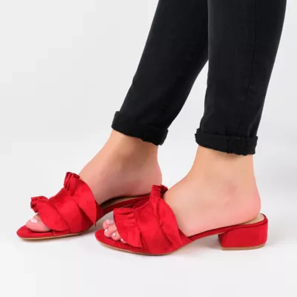 Journee Collection Womens Sabica Heeled Sandals