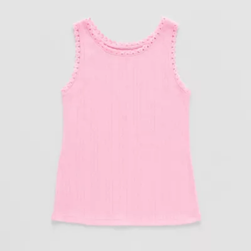 Thereabouts Little & Big Kid Girls Scoop Neck Sleeveless Tank Top