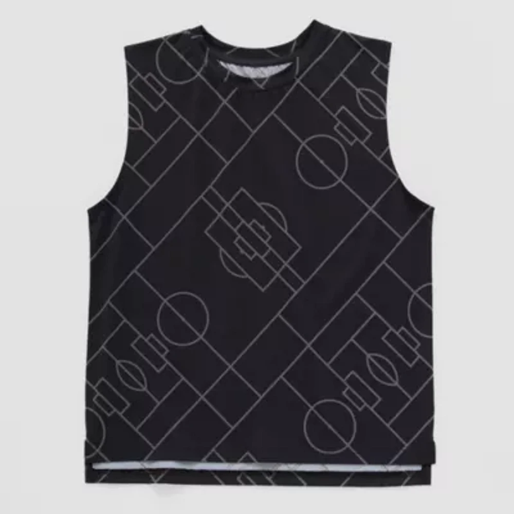 Xersion Performance Little & Big Kid Boys Crew Neck Sleeveless Active Tank Top