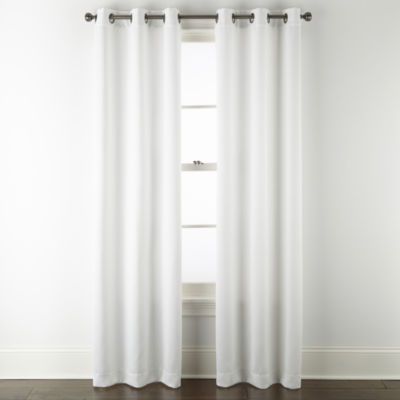 Regal Home Delaney Diamond Grommet Top Embossed Blackout Set of 2 Curtain Panel
