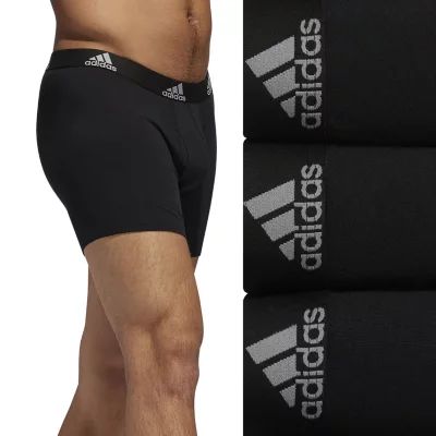 adidas Cotton Mens 3 Pack Boxer Briefs
