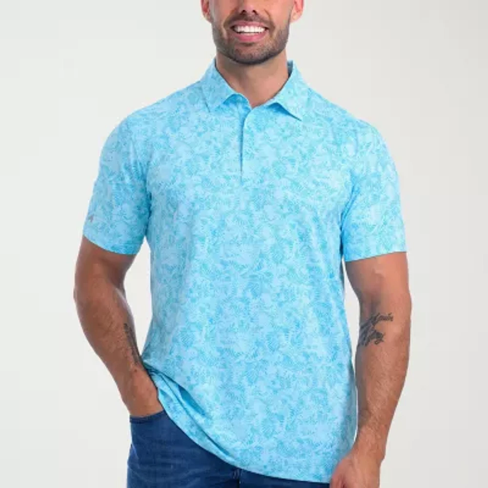 Antigua Mens Regular Fit Short Sleeve Polo Shirt