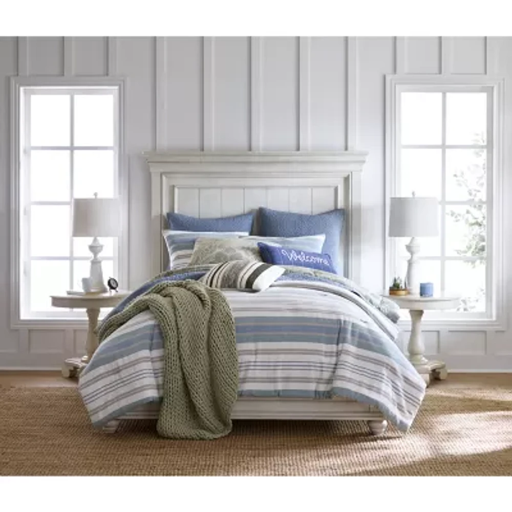 Linden Street Parker Stripe 3-pc. Comforter Set