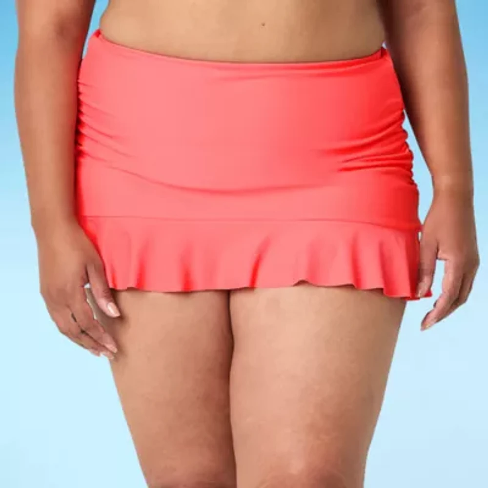 Liz Claiborne Womens Plus Swim Skirt