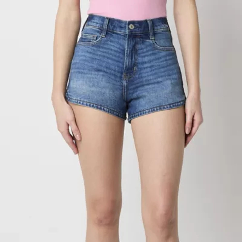 Arizona Womens Highest Rise-Juniors Denim Short