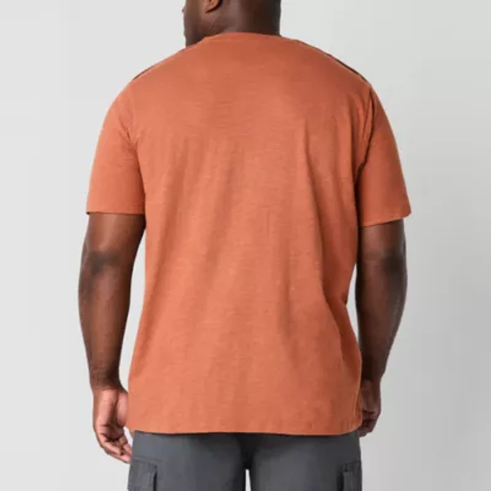 mutual weave Mens Easy-on + Easy-off Crew Neck Short Sleeve Big and Tall T-Shirt