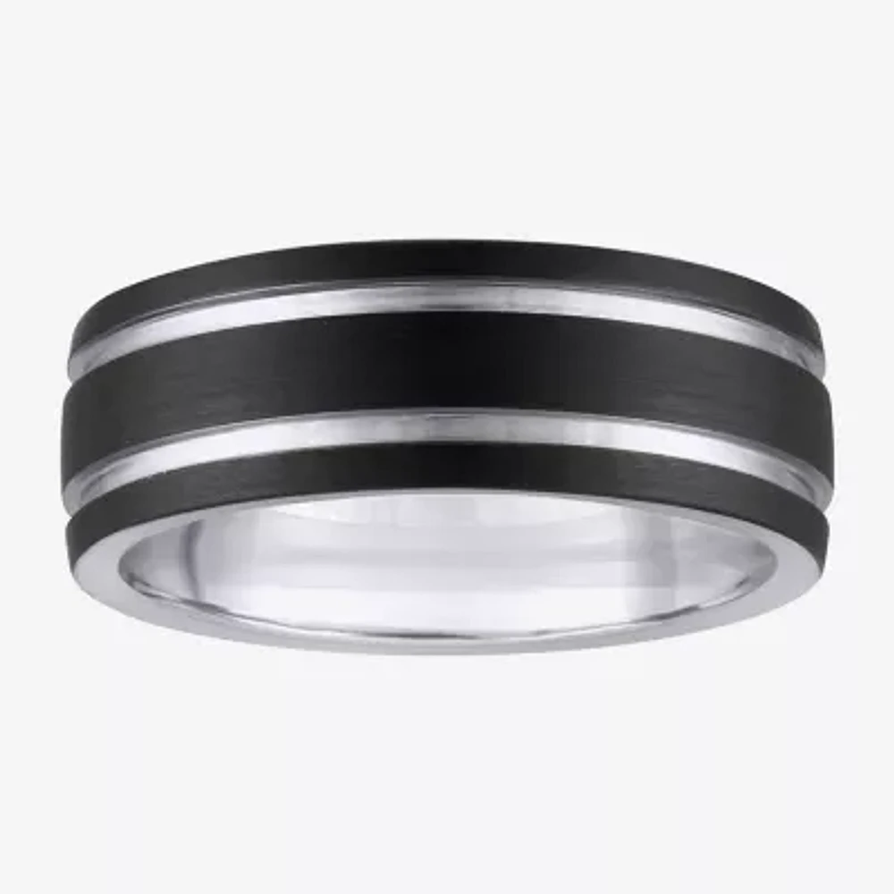 Mens 8MM Tungsten Wedding Band