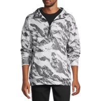 Sports Illustrated Mens Hooded Long Sleeve Quarter-Zip Pullover