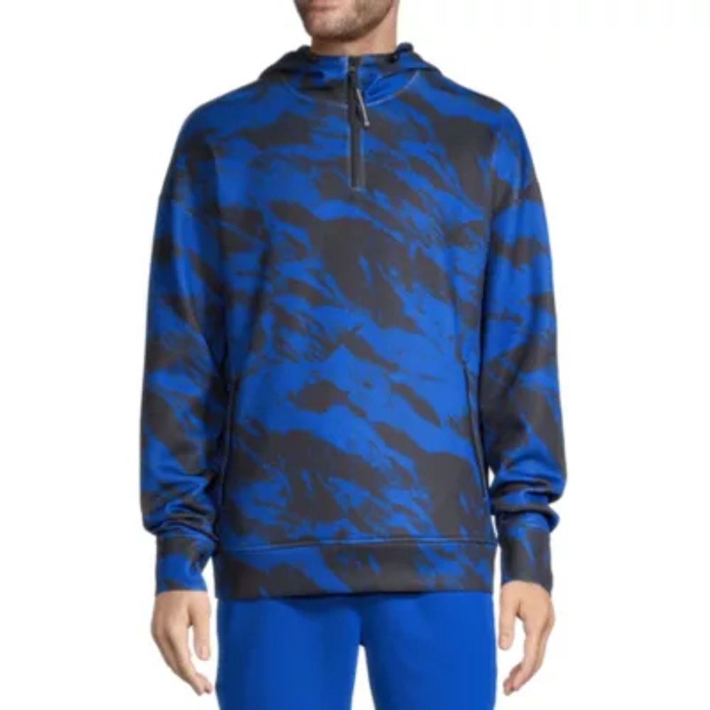 Sports Illustrated Mens Hooded Long Sleeve Quarter-Zip Pullover