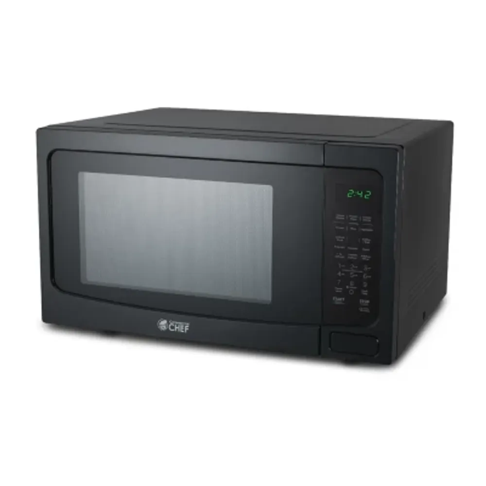COMMERCIAL CHEF 1.6 Cu. Ft. Countertop Microwave with Touch Controls & Digital Display & 10 Power Levels