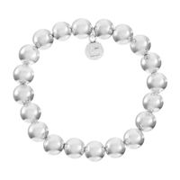 Liz Claiborne Silver Tone Womens Round Stretch Bracelet