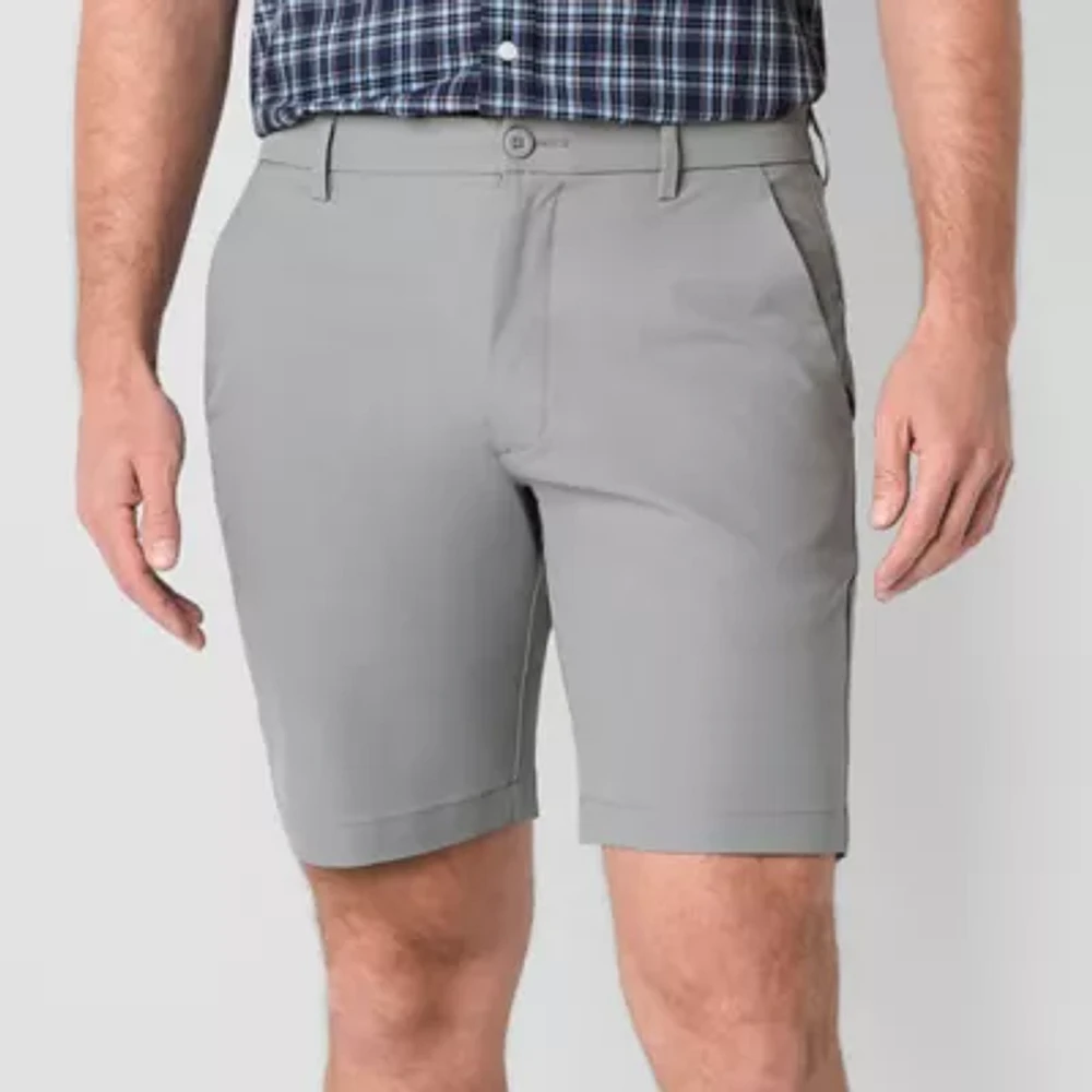 St. John's Bay Performance Mens 9" Mid Rise Moisture Wicking Chino Short