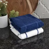 T-Fal Solid & Check Parquet 2-pc. Kitchen Towel Set