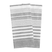 T-Fal Dual Terry Stripe 2-pc. Kitchen Towel Set