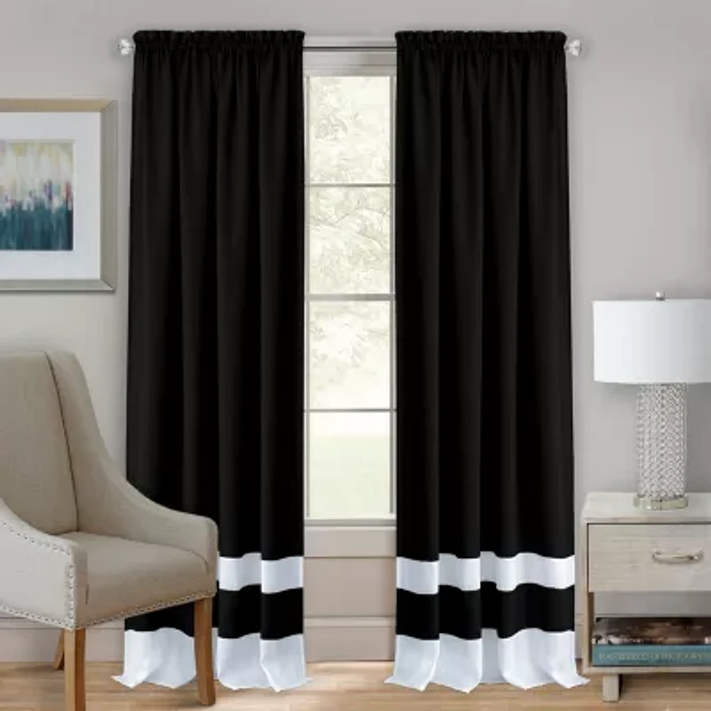 Achim Darcy Rod Pocket Light-Filtering Single Curtain Panel