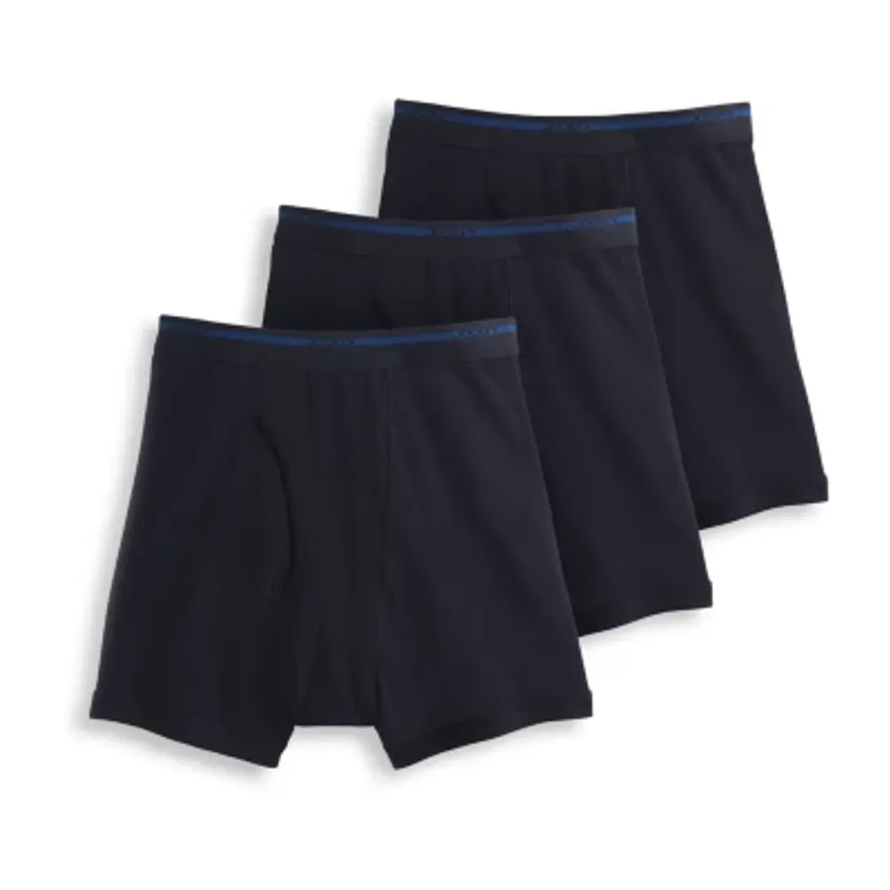 Jockey Classics Cotton Full-Rise Mens 3 Pack Boxer Briefs 9977