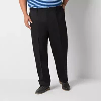 Dockers Signature Iron Free Khaki With Stain Defender Mens Comfort Waistband Straight Classic Fit Big and Tall Pleated Pant