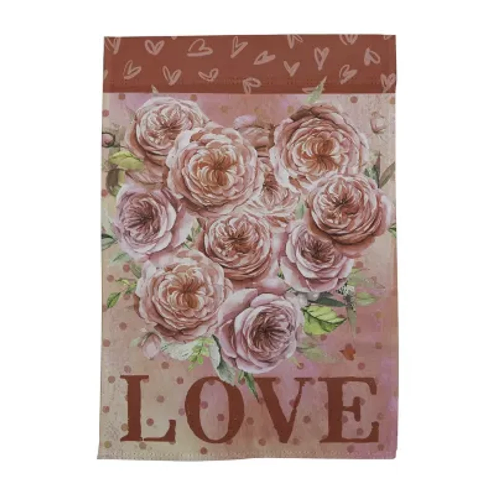 Northlight Love Rose Bouquet Garden Flag