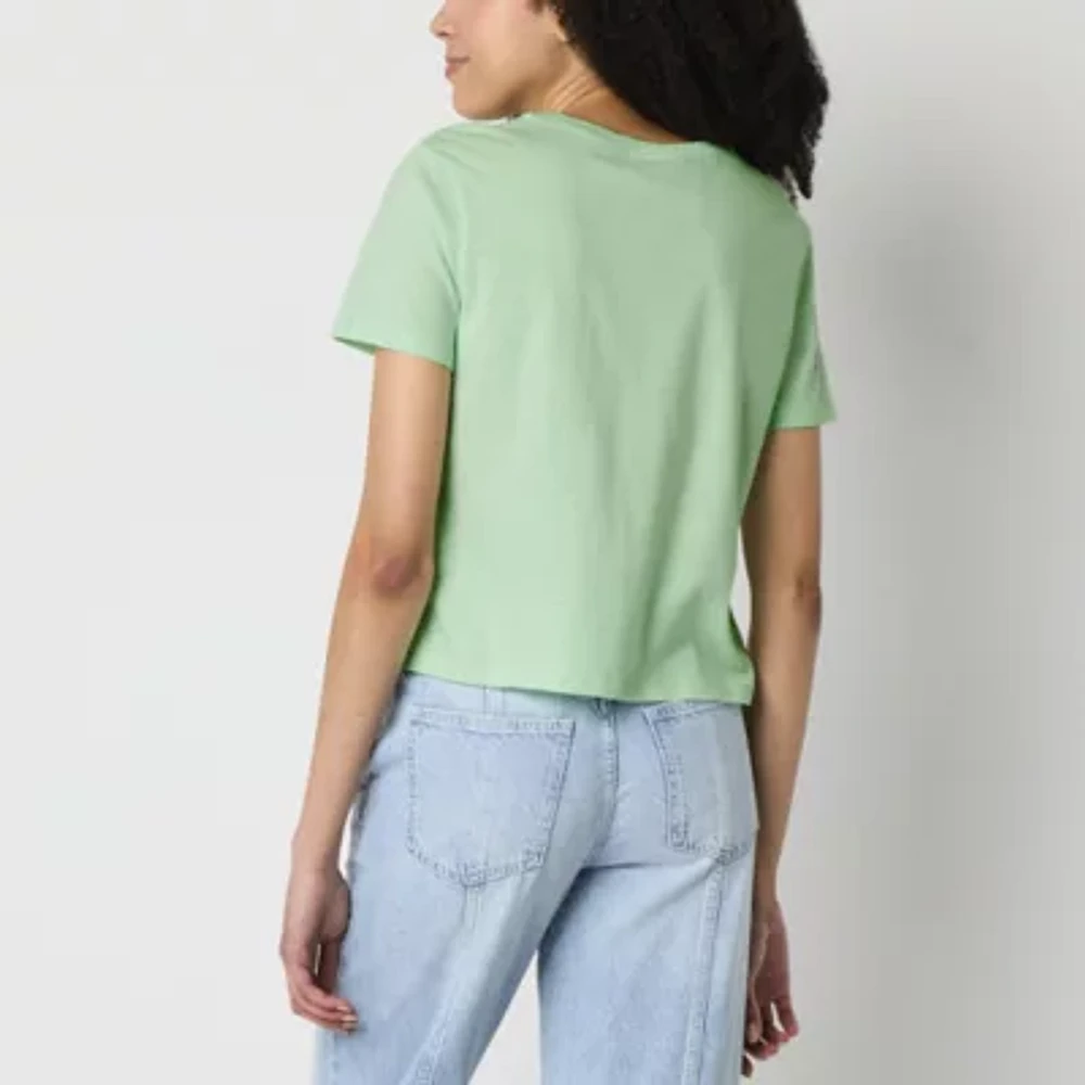 Snoopy 50th Semi Fit Tee Womens Crew Neck Short Sleeve Fitted Peanuts Juniors Graphic T-Shirt