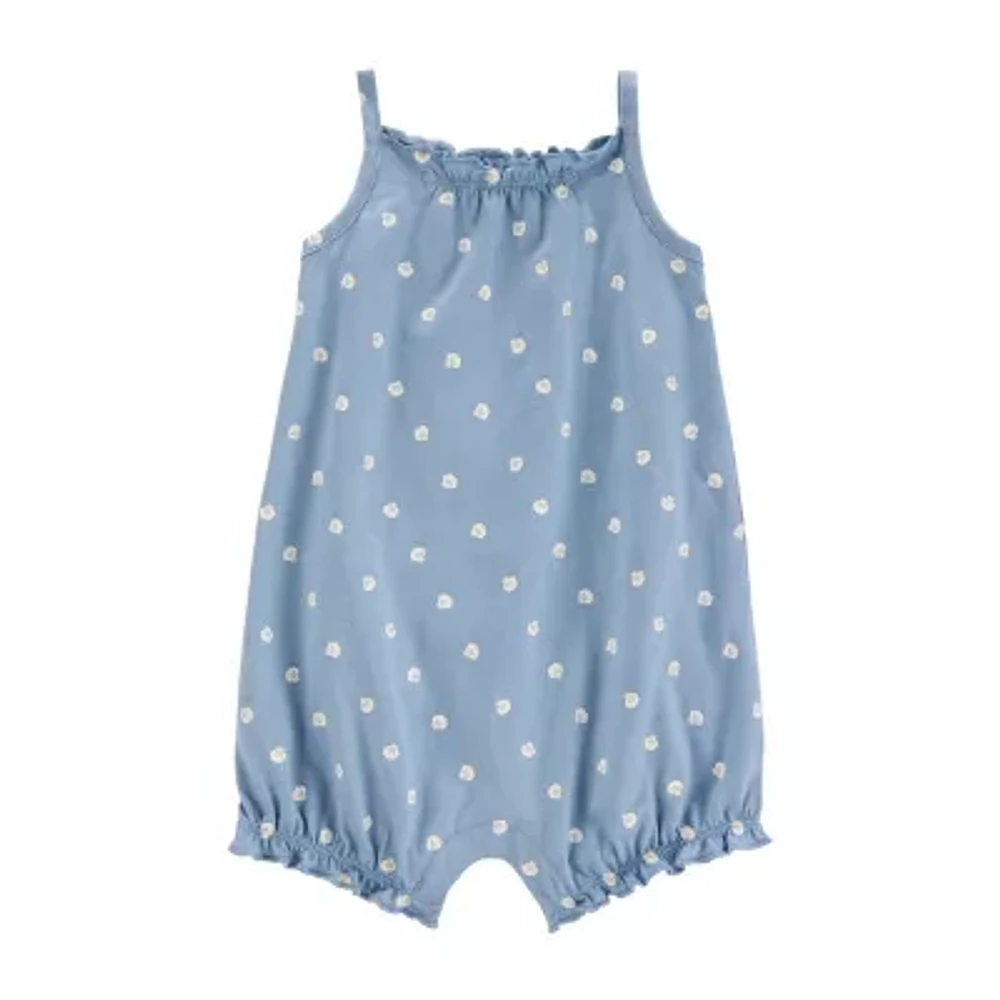 Carter's Baby Girls Sleeveless Floral Romper