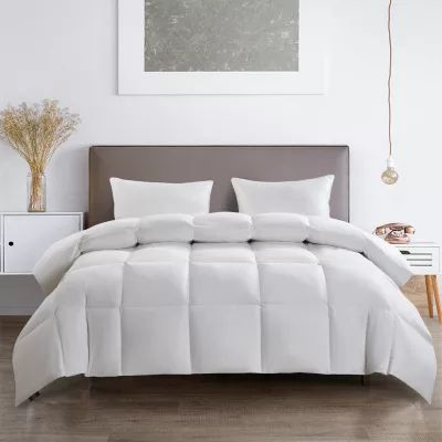 Serta 233 Thread Count All Seasons Warmth White Goose Feather And Down Fiber Comforter