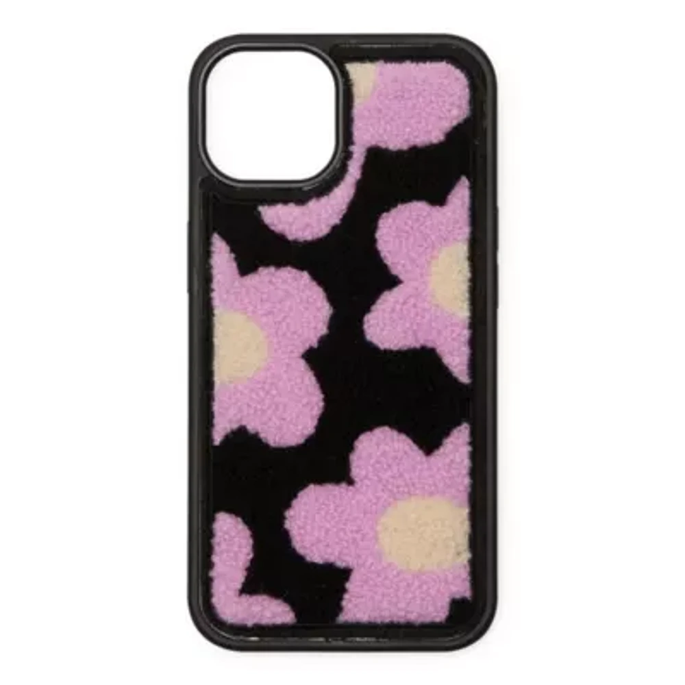 Skinnydip London Lilac Flower Tufted Iphone 14 Cell Phone Case