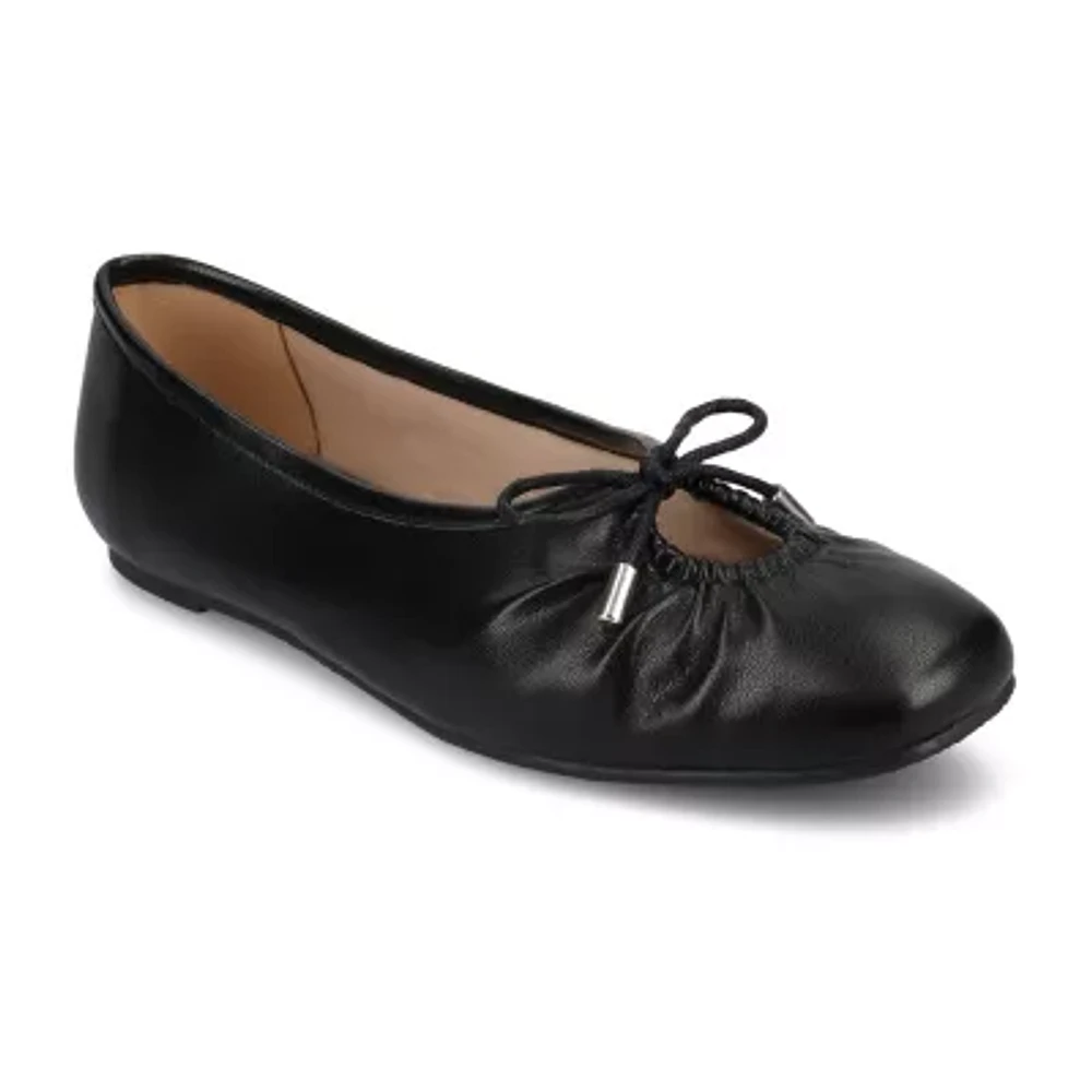 Journee Collection Callee Womens Square Ballet Flats