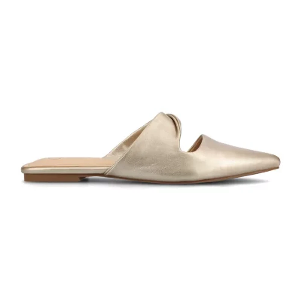 Journee Collection Enniss Womens Pointed Closed Toe Mules