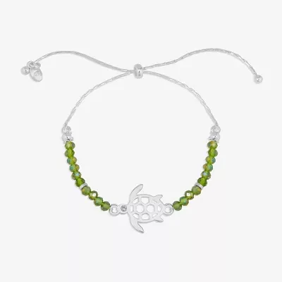 Bijoux Bar Delicates Turtle Womens Beaded Bracelet