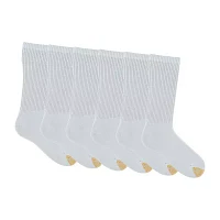Gold Toe Athletic Sport Mens 6 Pair Crew Socks